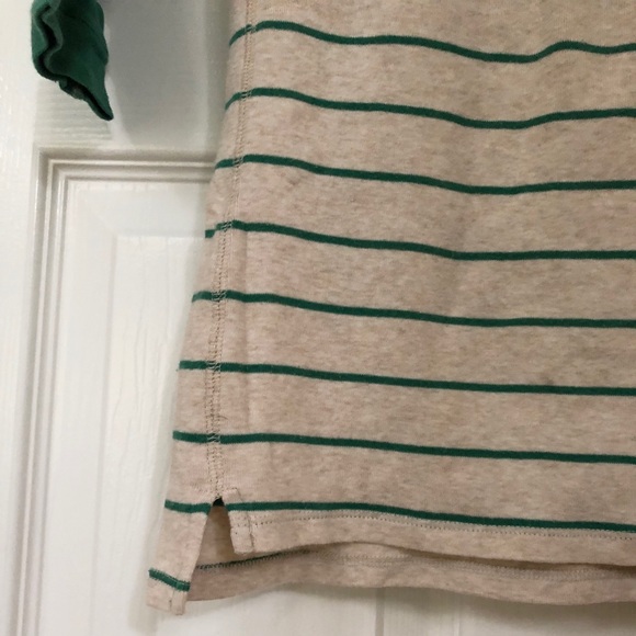 One Step Up 3/4 Sleeve Raglan Cotton Striped Shirt - Picture 12 of 16